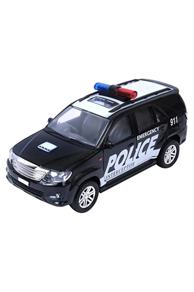 Emergency Interceptor Police Pull Back Car Toy 