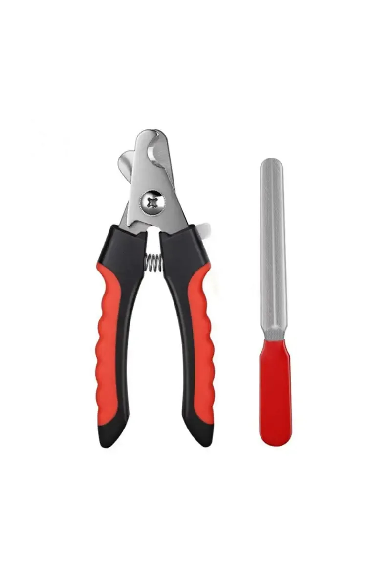 Super Chain Nail Clipper & Claw For Pet Dogs (Red) - Medium