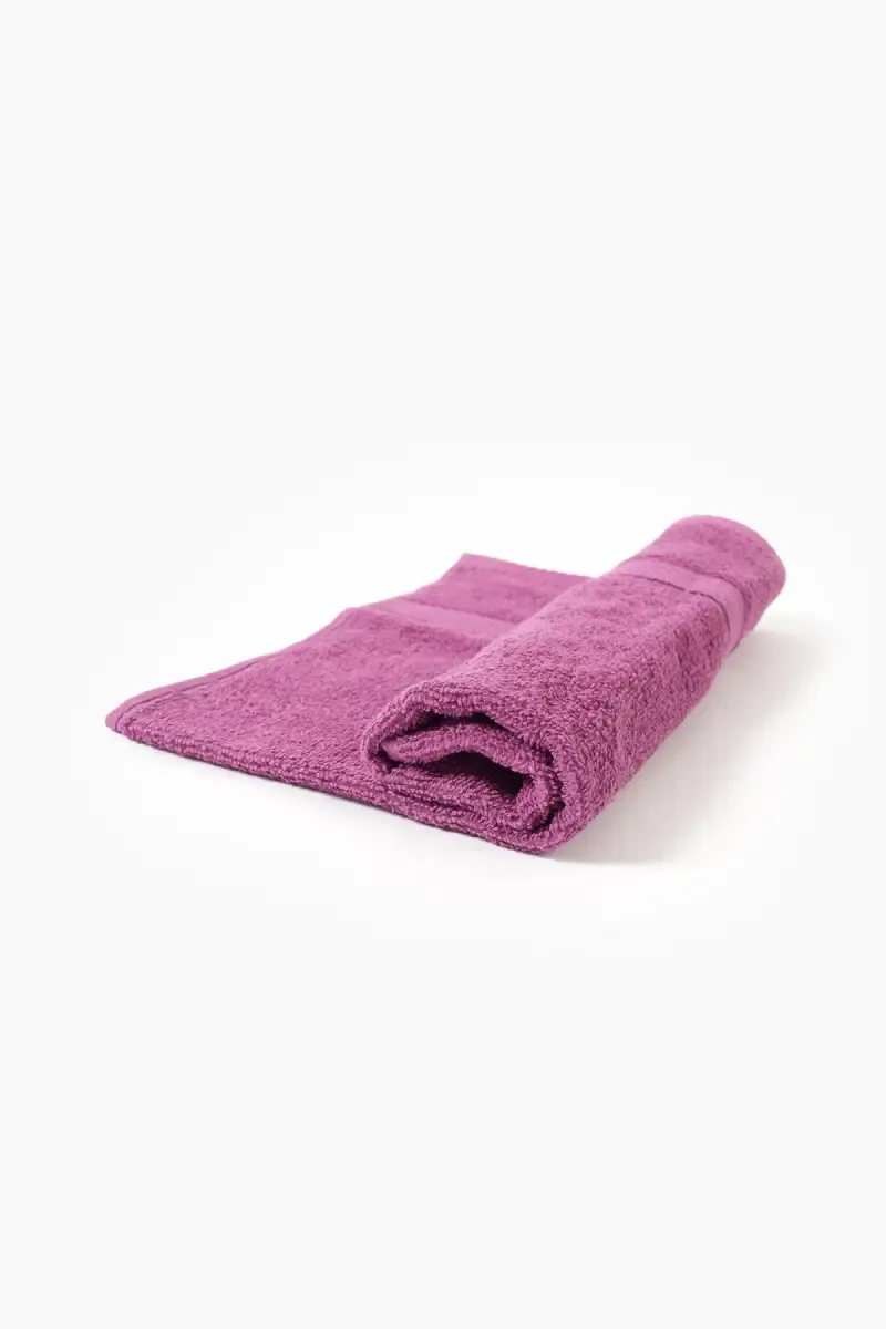 Turkish Cotton Hand Towel, 1 Pc - 40 x 60 Cm (Purple) (Leaf Dew)