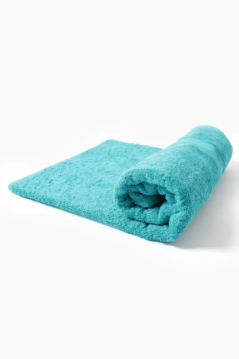 Turkish Cotton Bath Towel, 1 Pc - 75 x 150 Cm (Teal) (Leaf Dew)