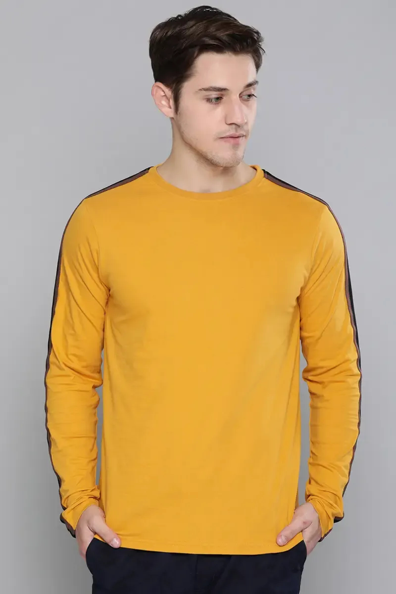 Cotton Solid Casual T-shirt for Men
