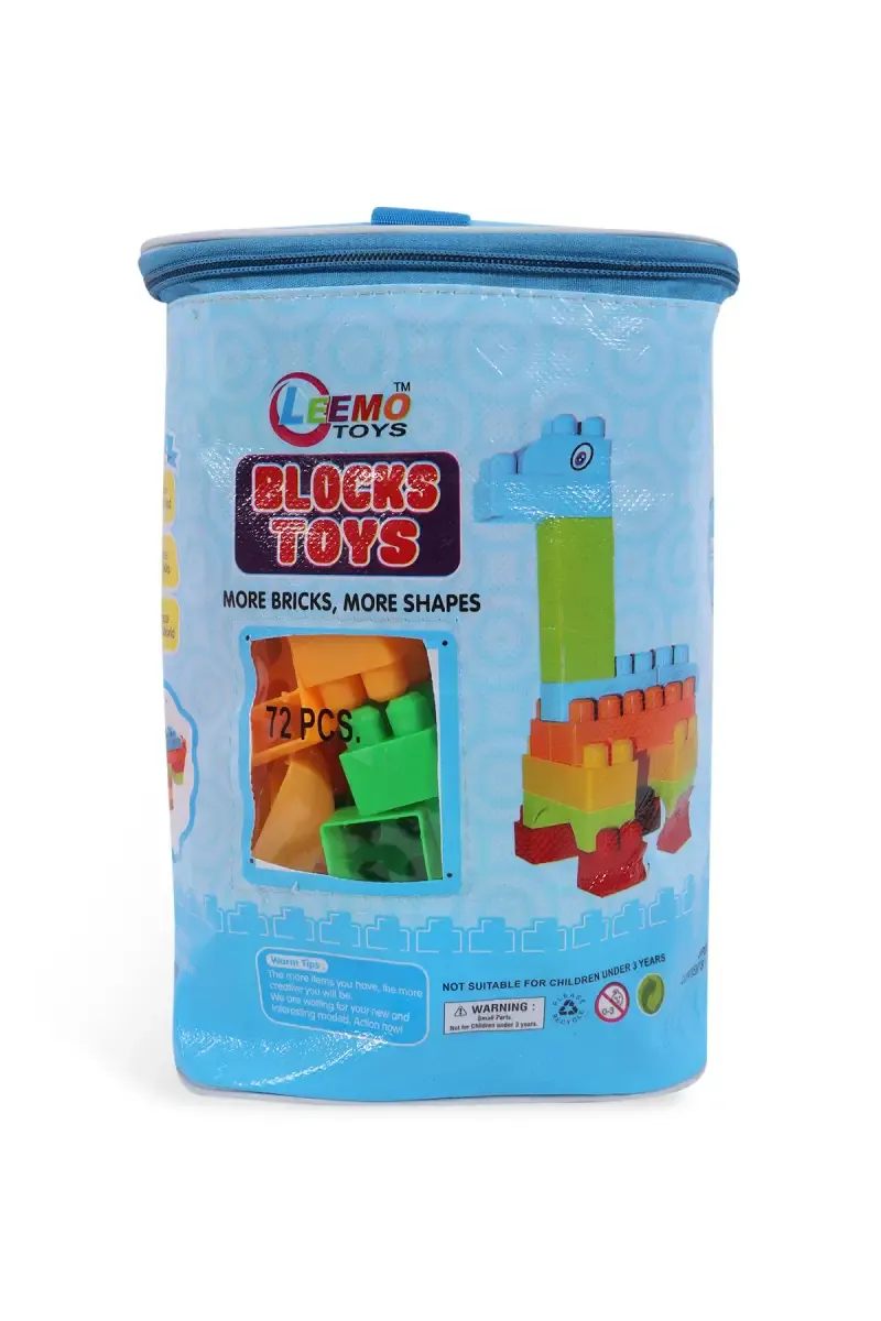 Building Block Play Kit for Kids- 72 Pcs 