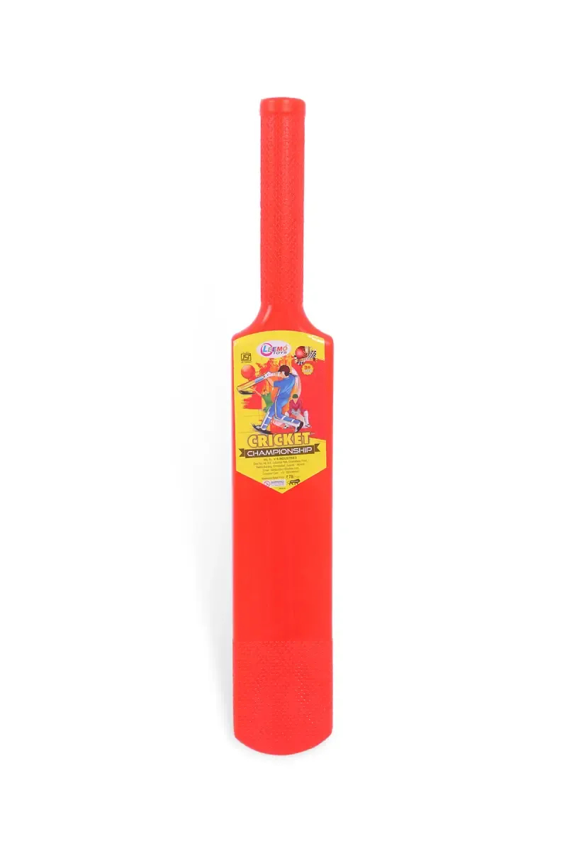 Leemo Plastic Cricket Bat and Ball Set For Kids (Red)