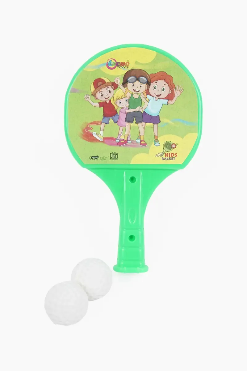Leemo Table Tennis Play Kit for Kids (2 * Ball & 2 * Bat) - Green