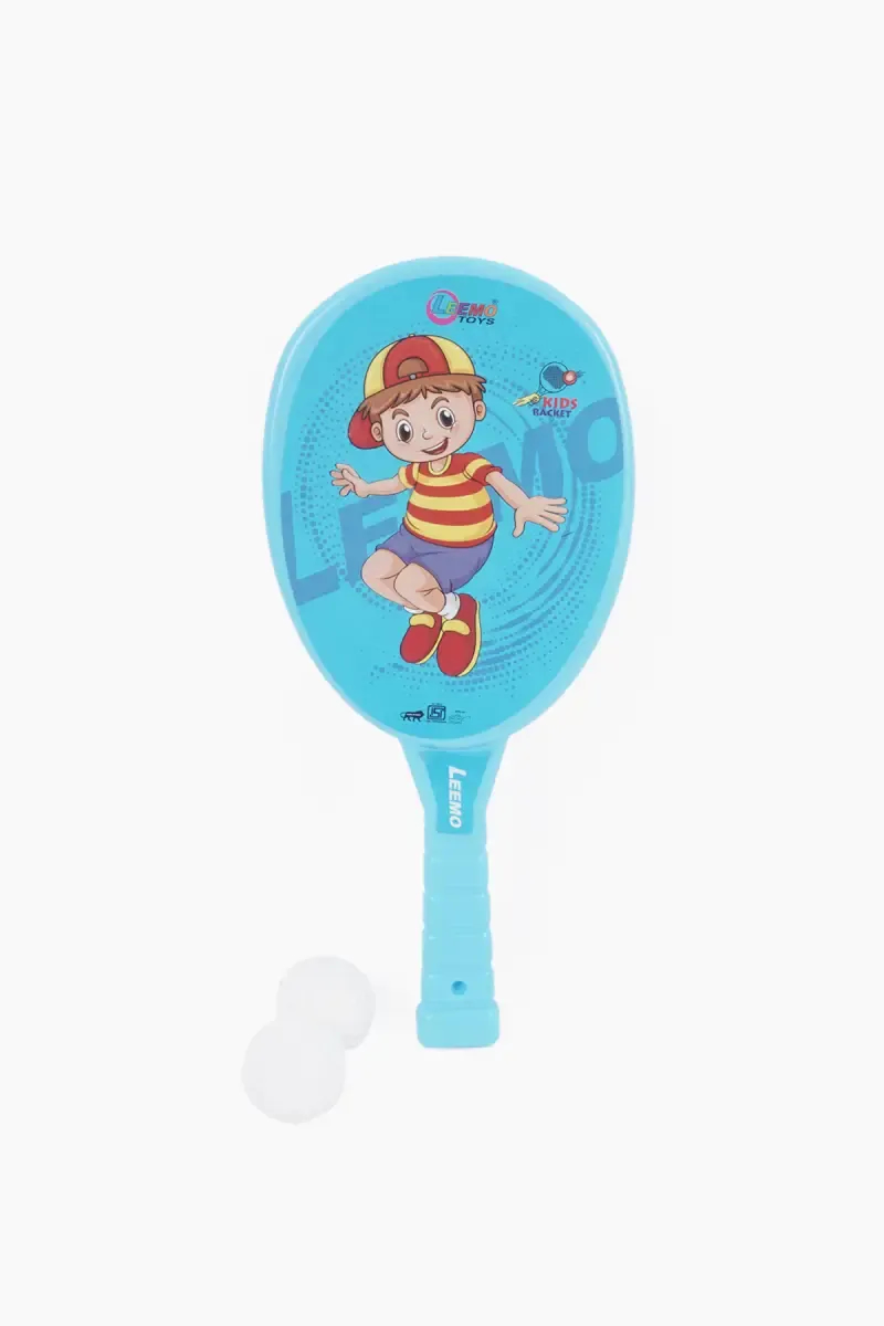 Table Tennis Play Kit For Kids (2 X Ball & 2 X Bat) - Blue