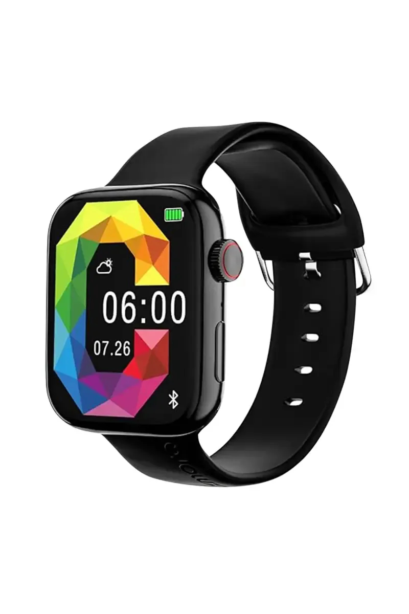Gizmore Star 1.85" Smart Watch with BT Calling, 500 NITS Brightness, SPO2, AI Voice Assistant (Black)