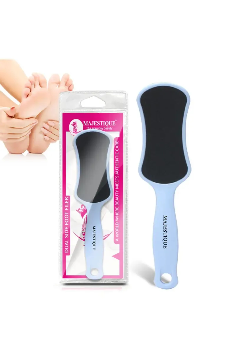 Majestique Foot File Pedicure Scrubber (Sky Blue) - Pack of 1