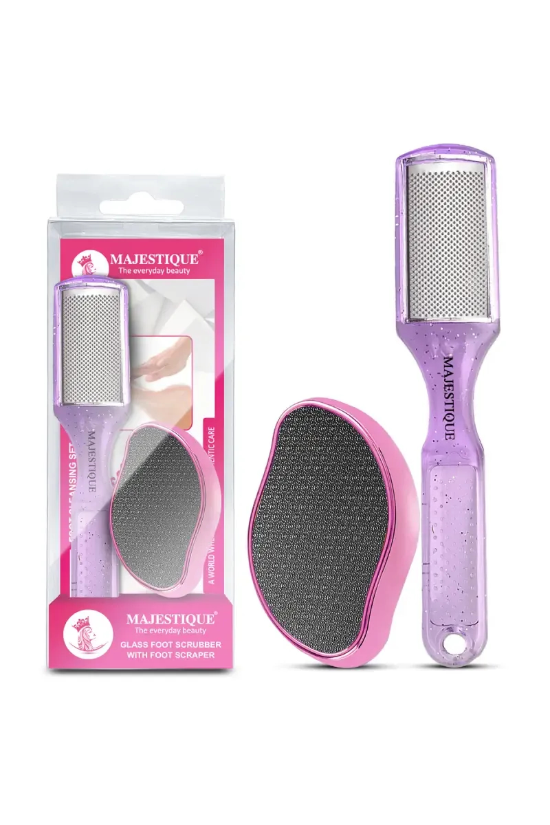 Majestique Glass Foot Care Tools (Multicolor) - Pack of 2