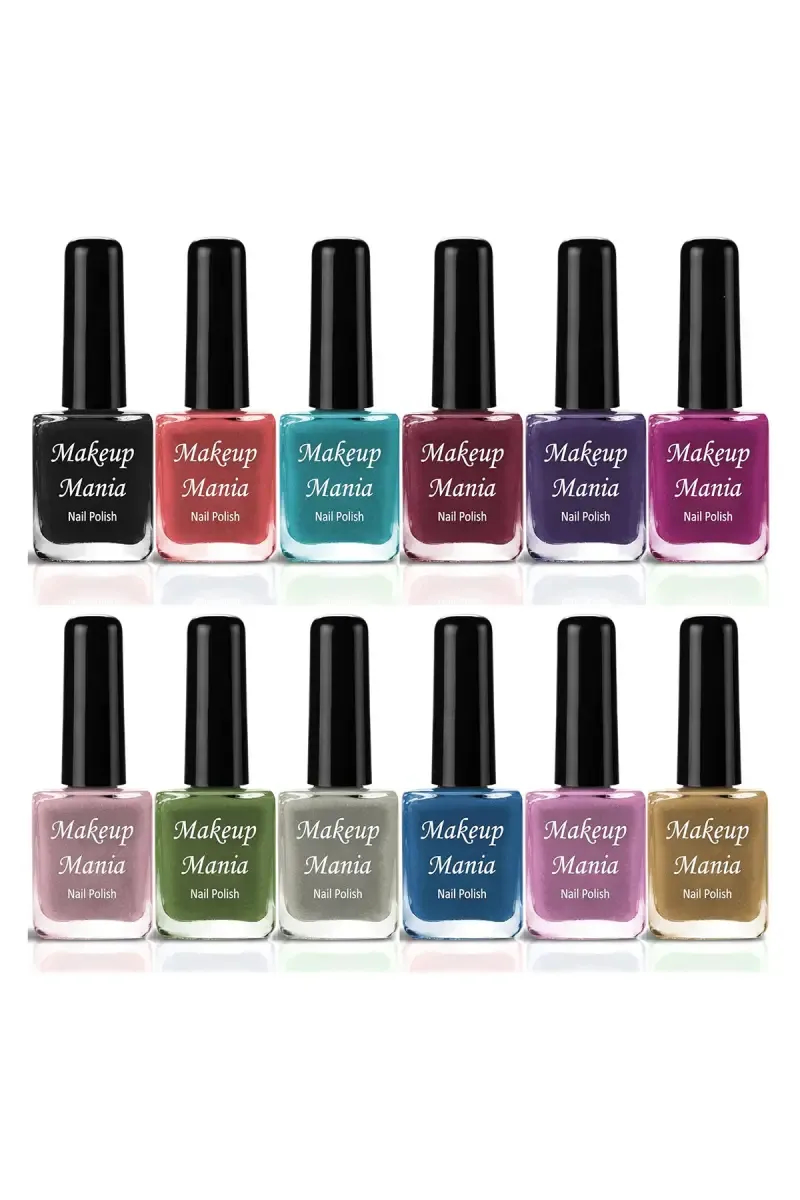 Makeup Mania Nail Polish Set- 12 Pcs X 6ml (Each)