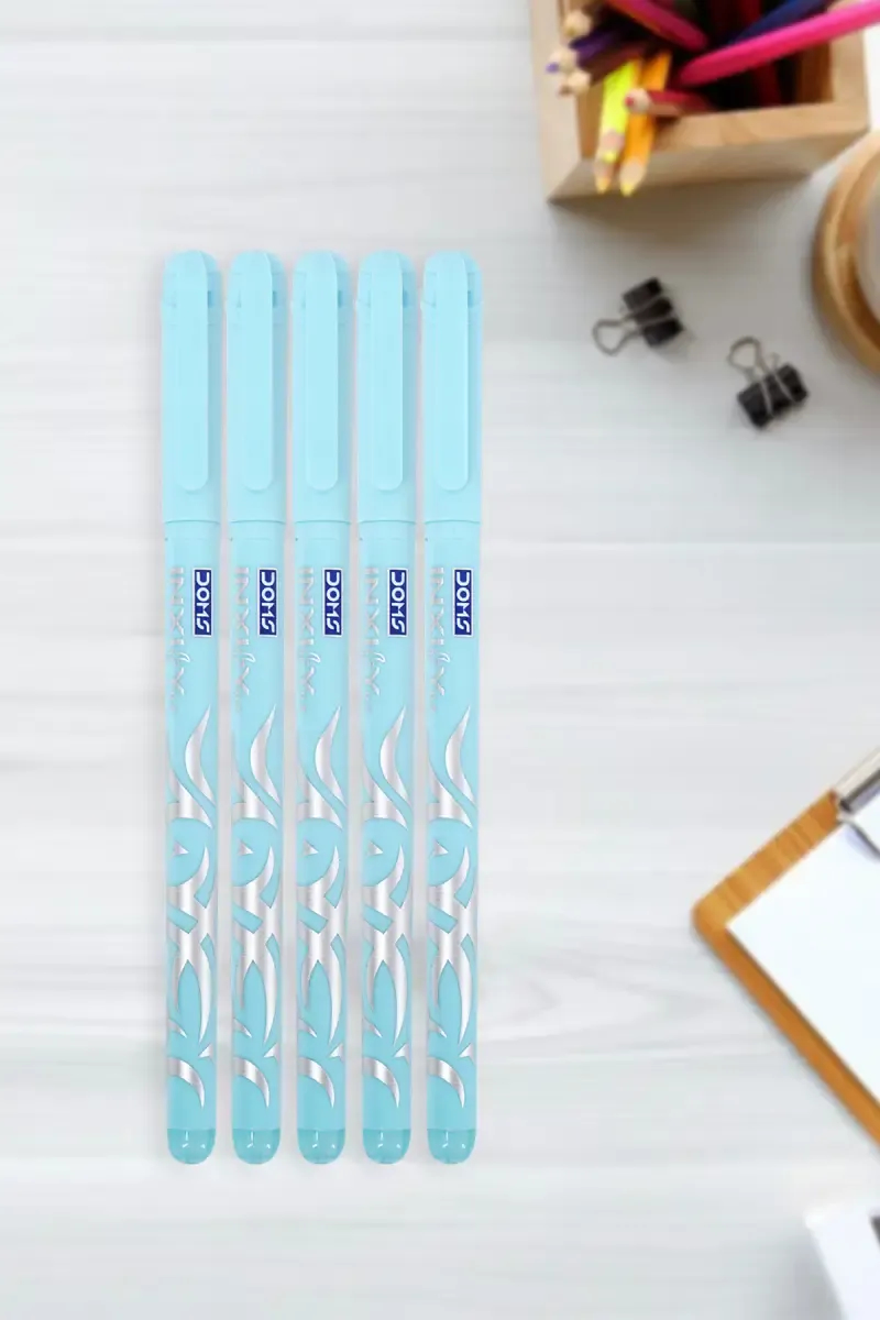 Doms Inxify Ball Point Pen (Blue) - Pack of 5