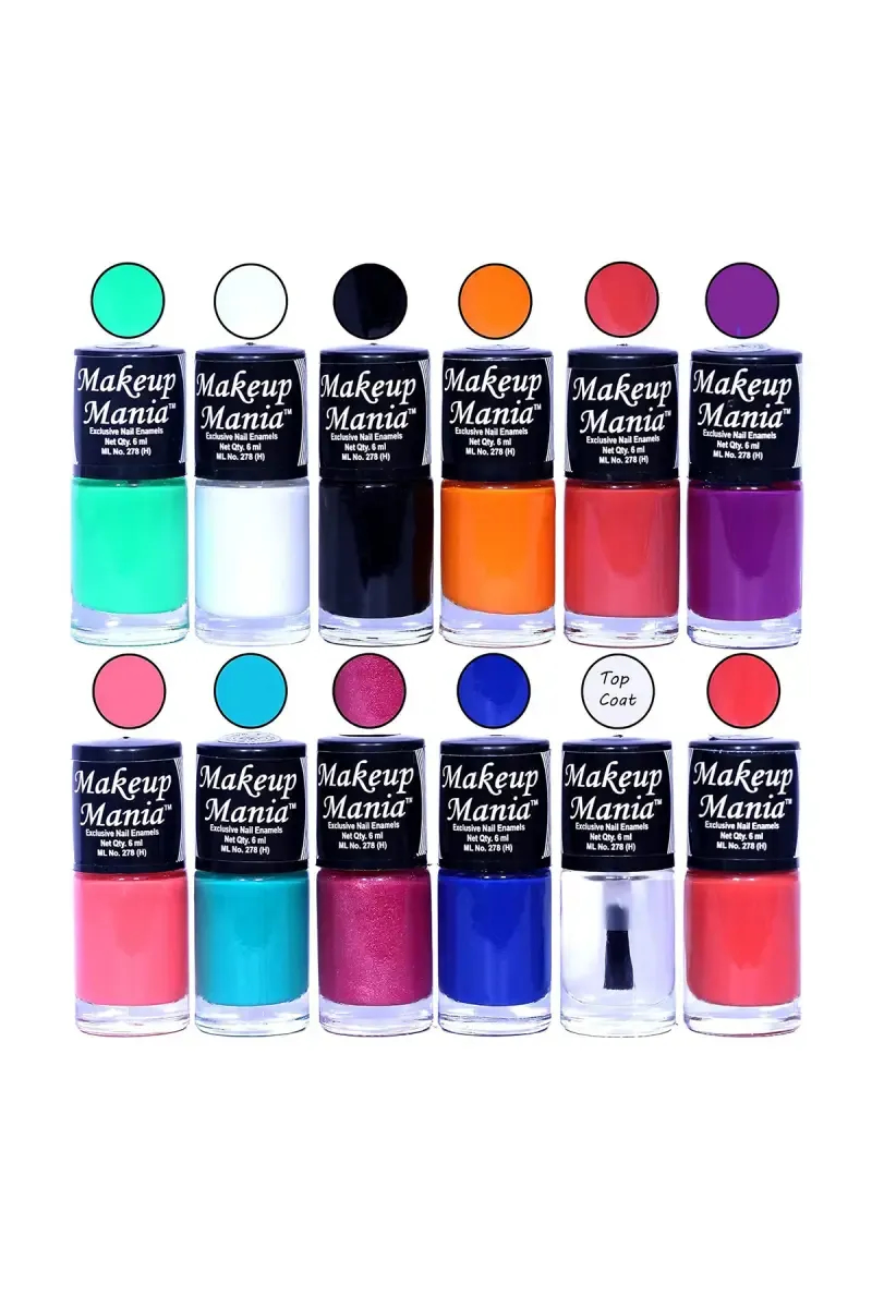 Makeup Mania Nail Polish Set- 12 X 6ml Each