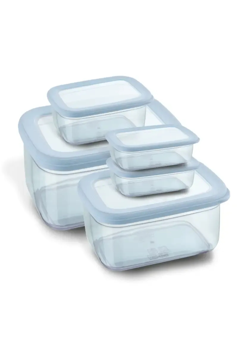 Asian Plastic Aura Storage Container - Set of 5