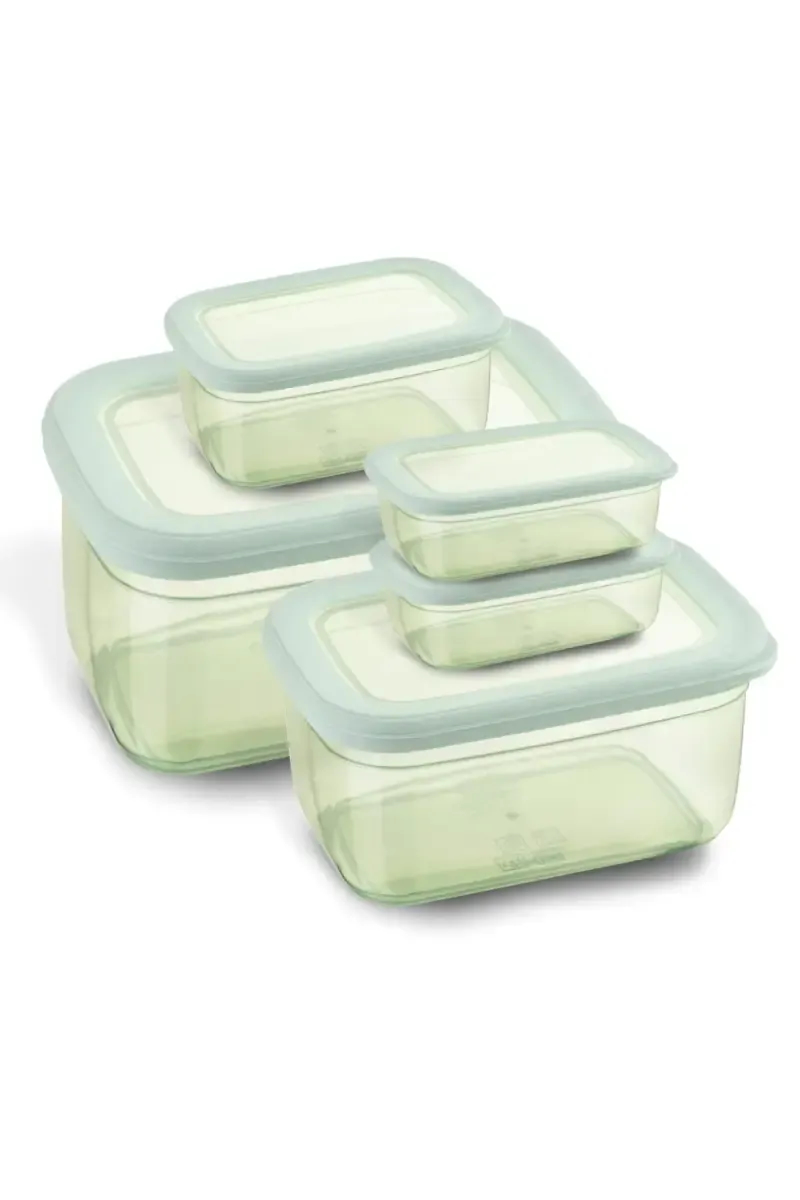 Asian Plastic Aura Storage Container - Set of 5