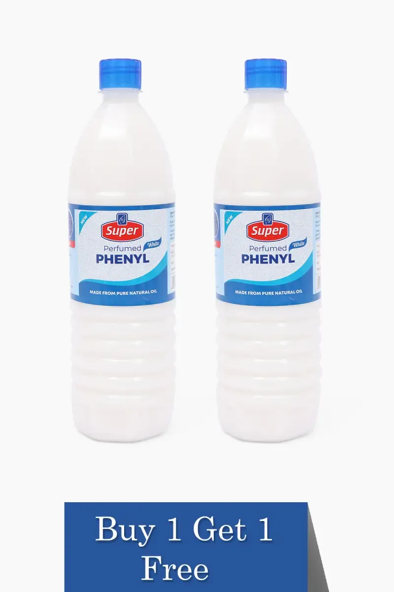 White Perfumed Phenyl , Super - Buy 1 Get 1 (1 Ltr Each)