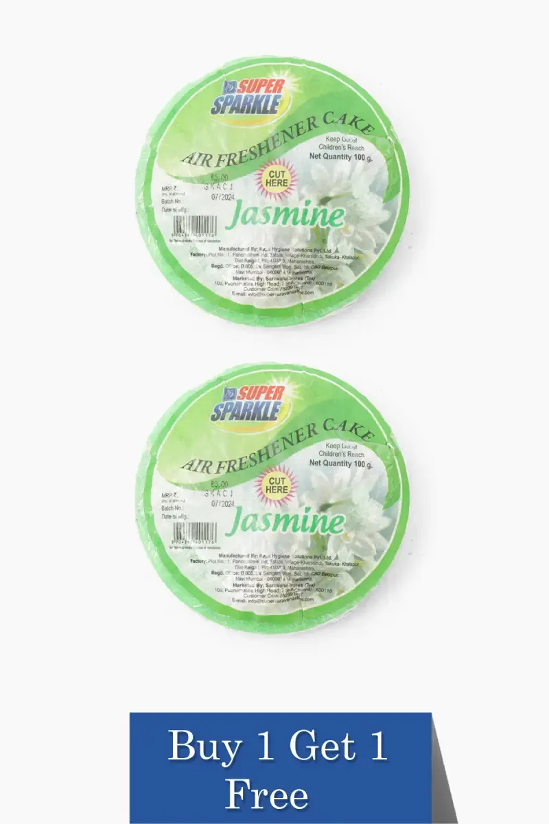 Jasmine Air Freshener, Super Sparkle - Buy 1 Get 1 (100g Each)