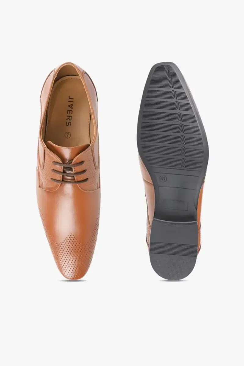 Men's Synthetic Leather Formal Derby Shoes