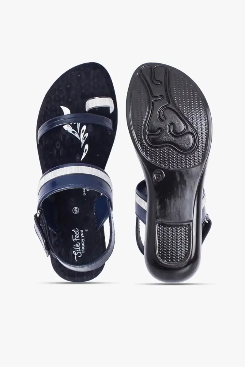 Women Dual-Strap Slingback Flat Sandals