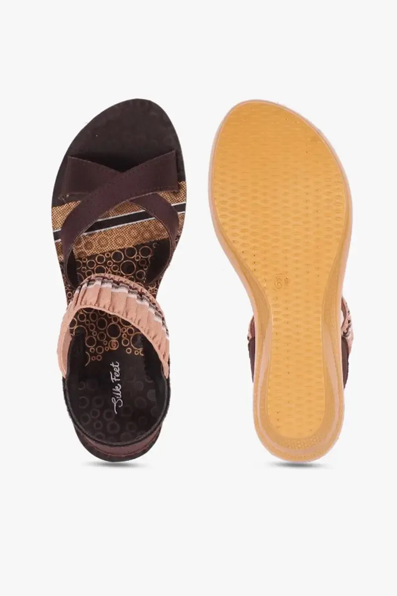 Women's Criss-Cross Strap Heeled Sandals