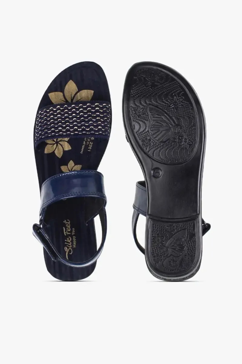 Women's Floral Adjustable Strap Sandals