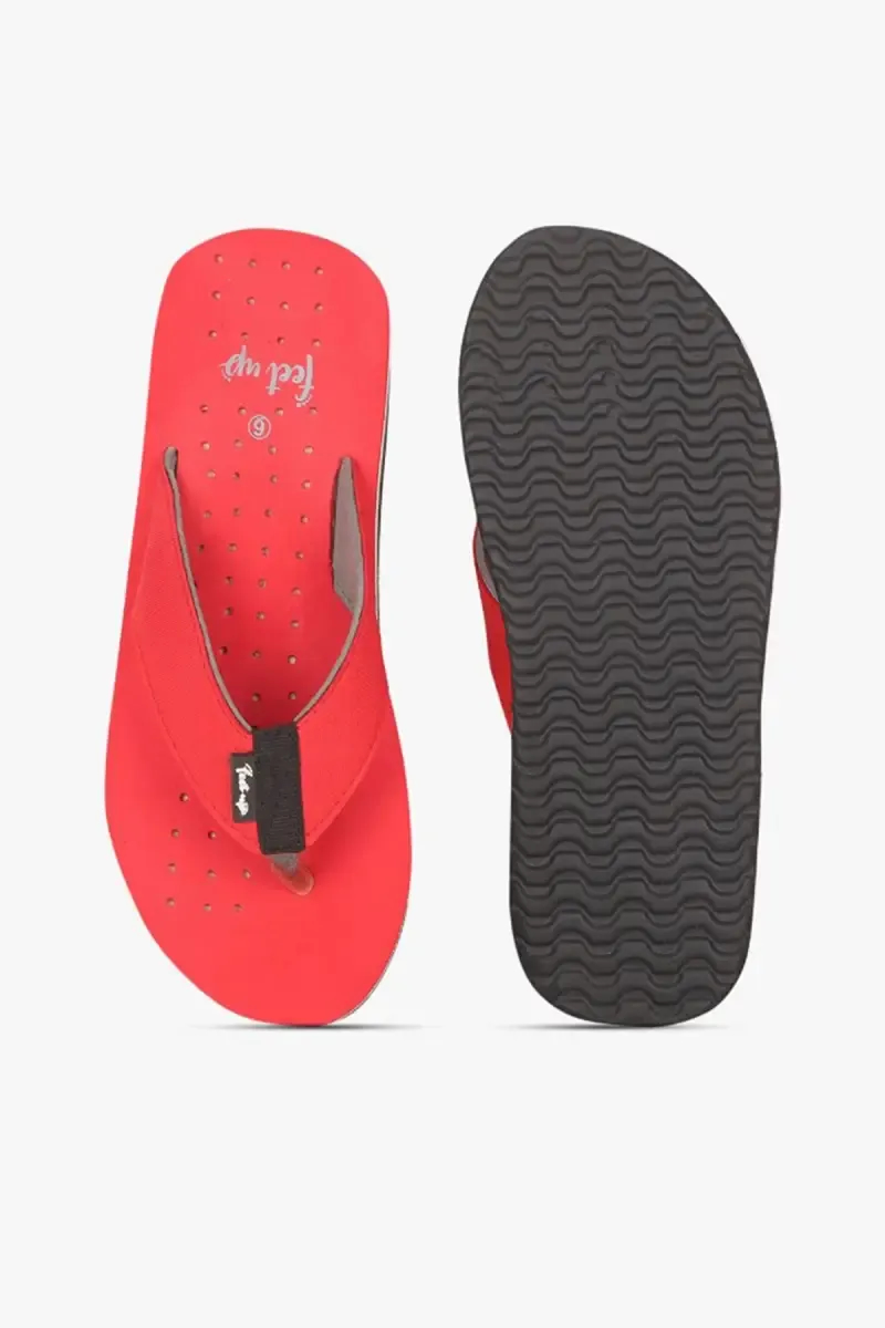 Men's Brand Print Thong-Strap Flip Flops