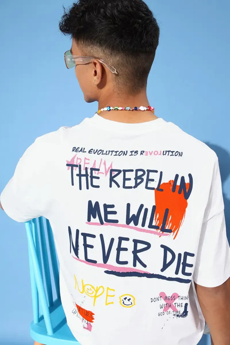 Men's Cotton Printed Oversized T-shirt