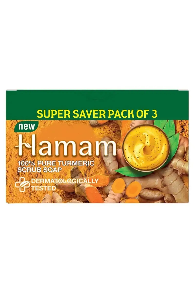 Hamam Pure Turmeric Scrub Soap- 3 x 150g