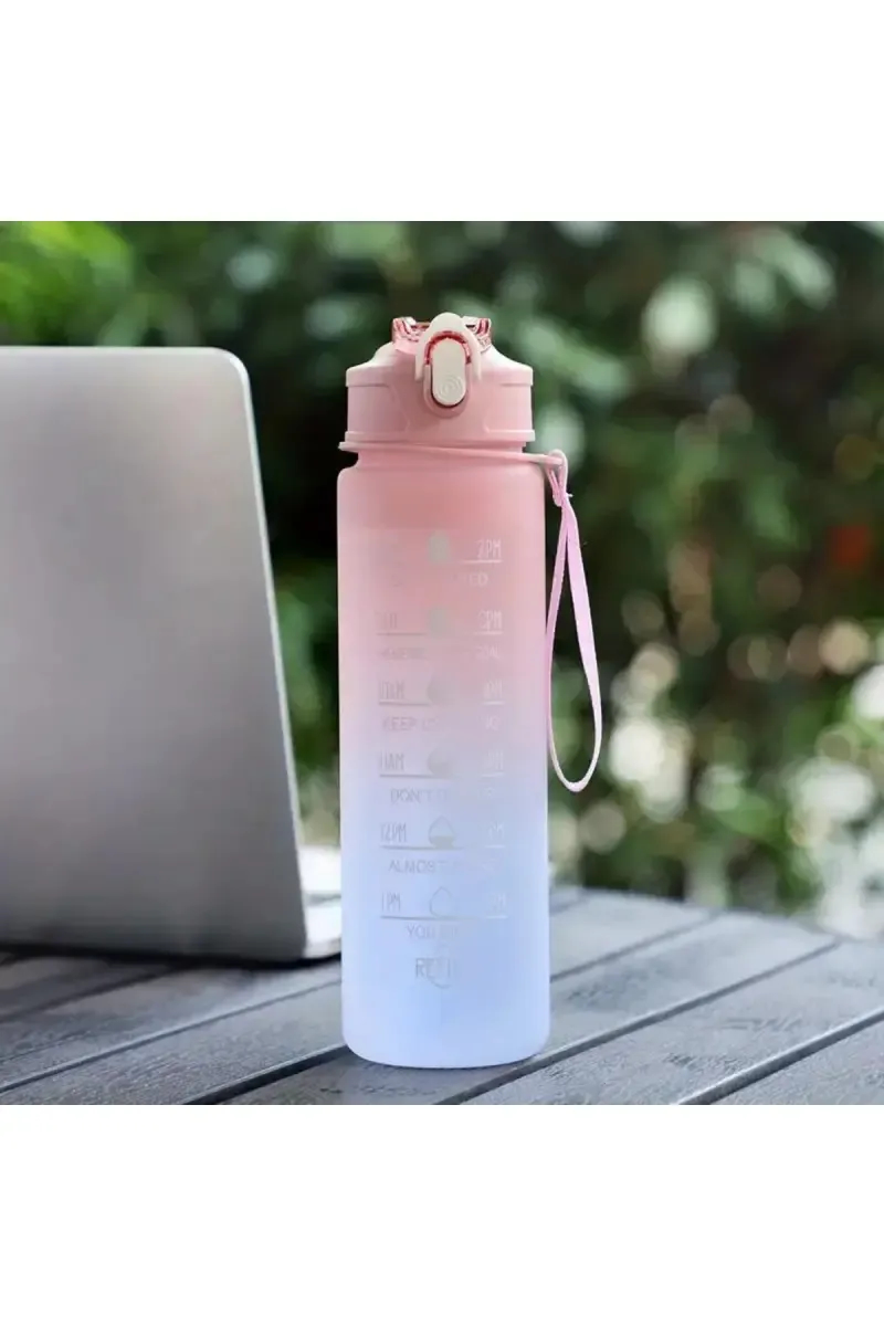 Plastic Sipper Water Bottle - 900 ml (Peach)