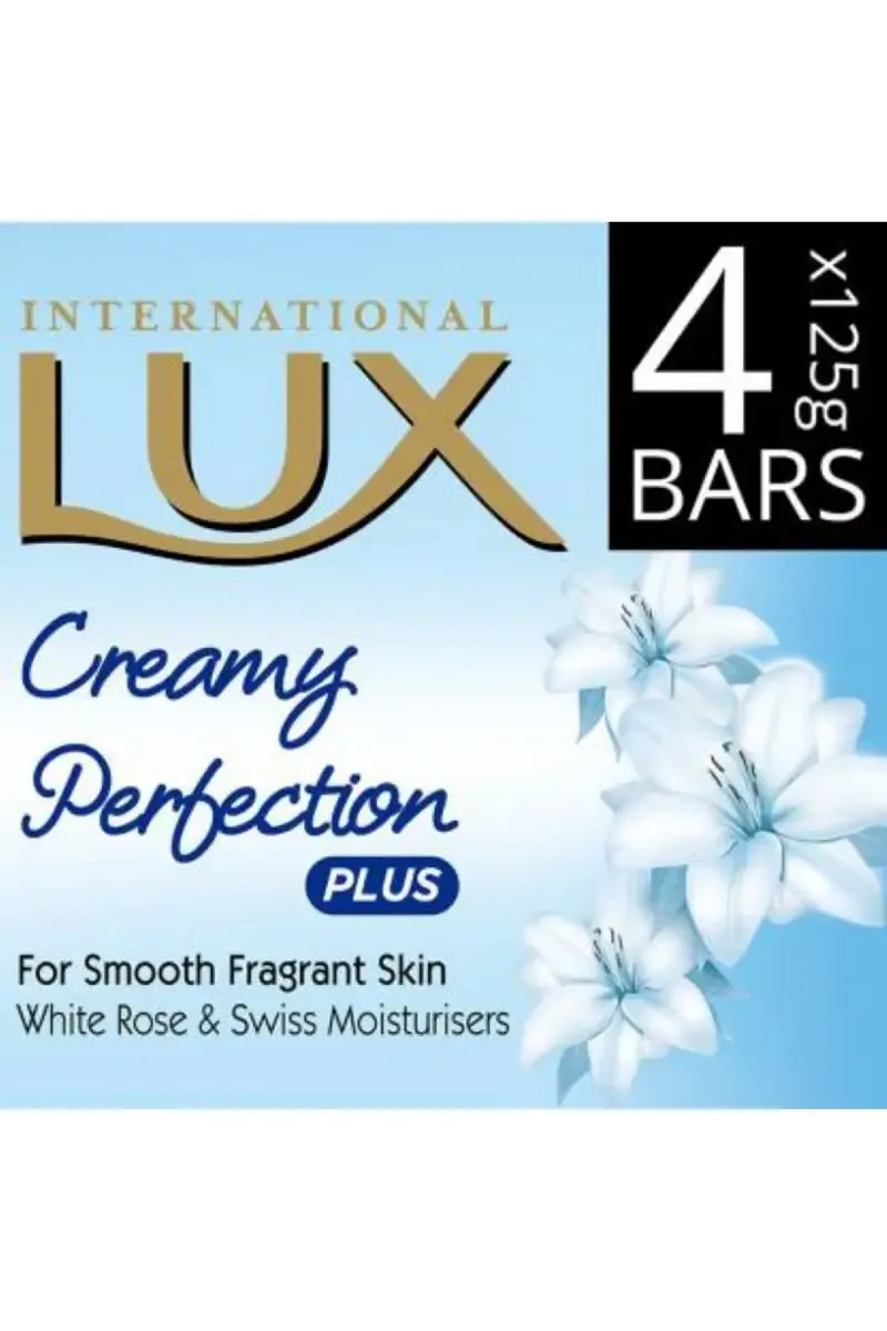 LUX Creamy Perfection Bathing Soap- (4 x 125 g)