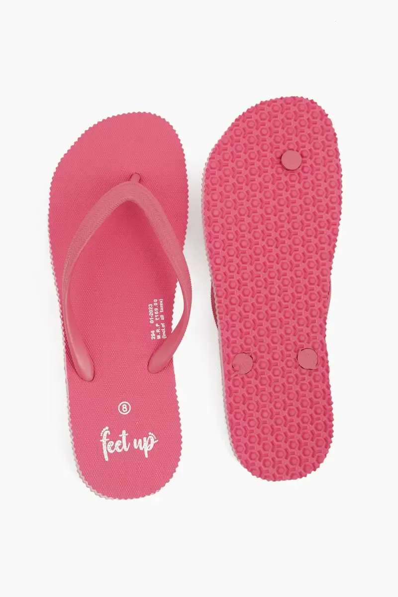 Solid Casual Flip-Flops for Women