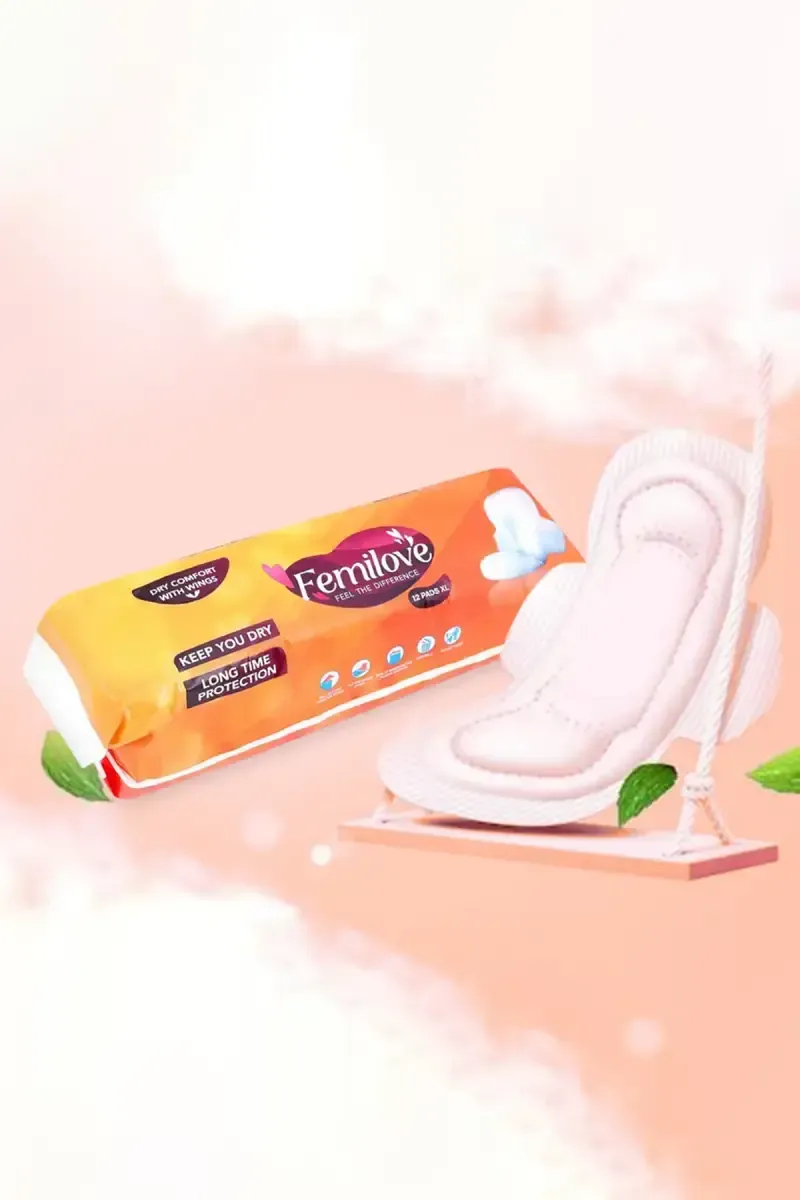Femilove Ultra Thin Sanitary Pads (XL)- 12 Pcs	