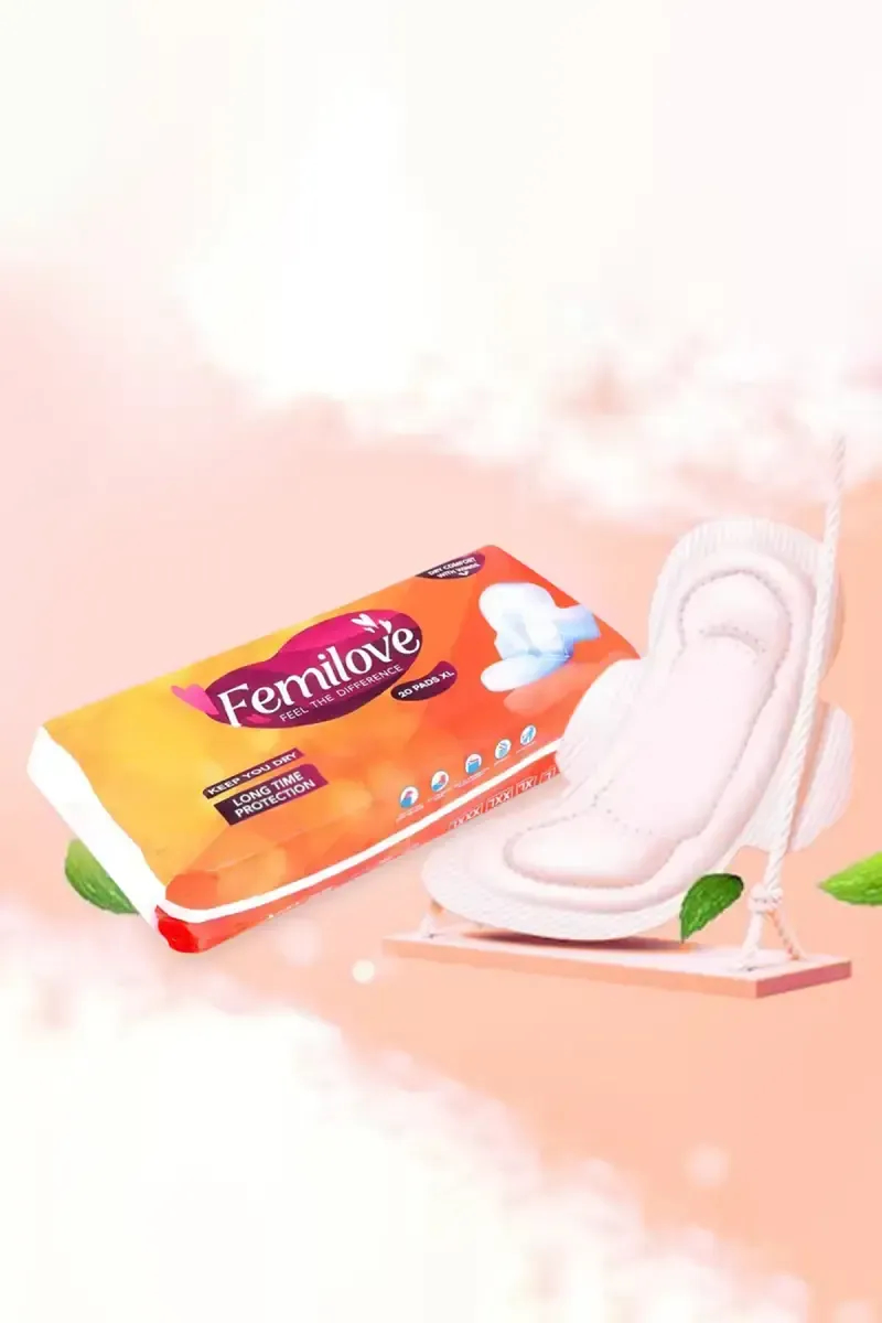Femilove Ultra Thin Sanitary Pads (XL)- 20 Pcs	