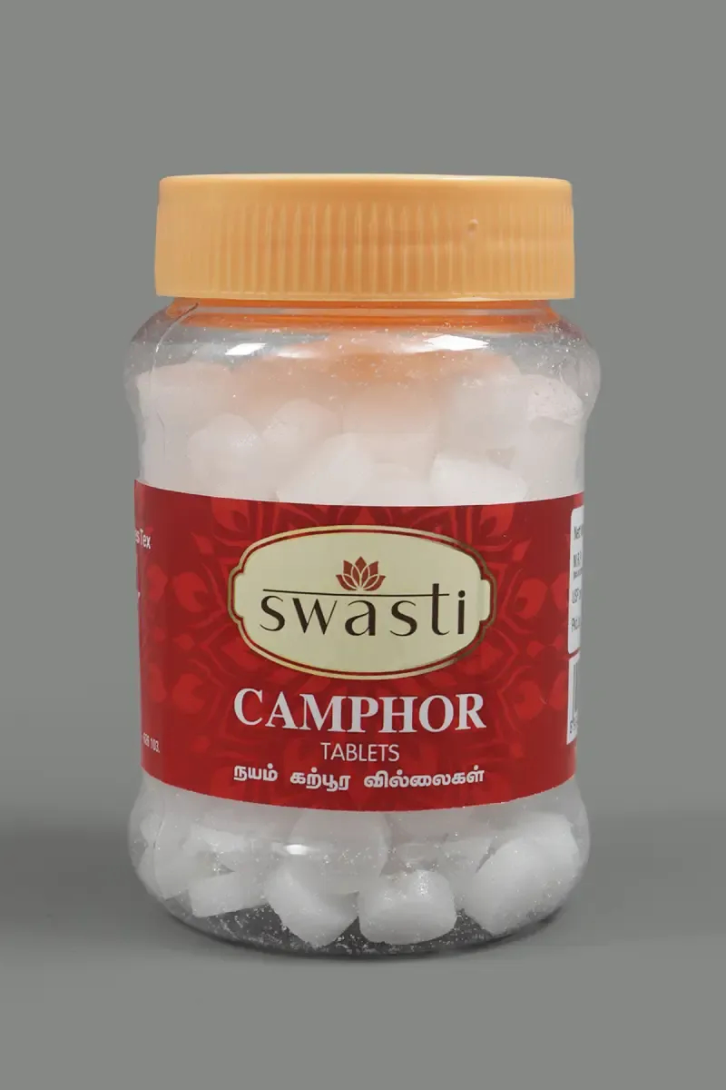 Swasti Camphor Jar (Karpooram)- 100gm