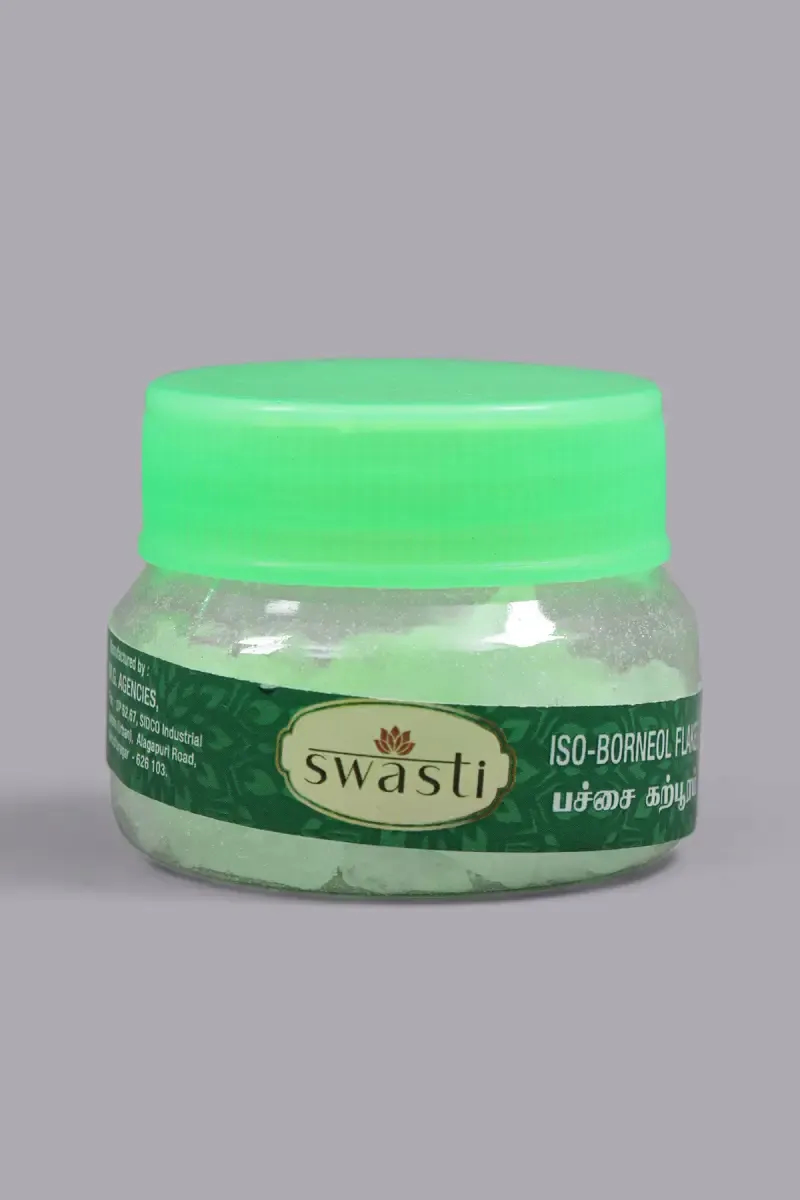 Swasti ISO Borneol Flakes (Pachai Karpooram)- 10g