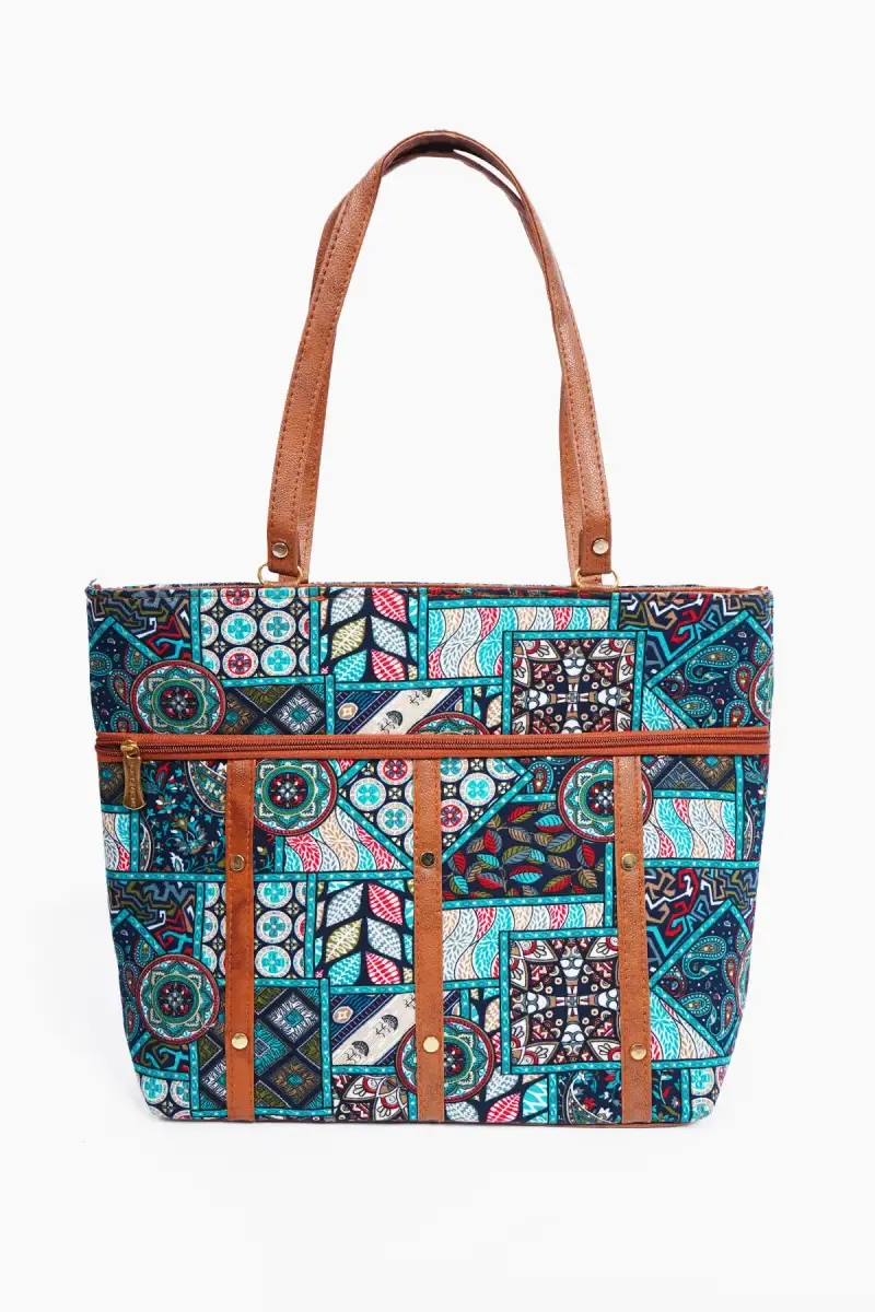 Latest Ikat Pattern Hand Bag for Women