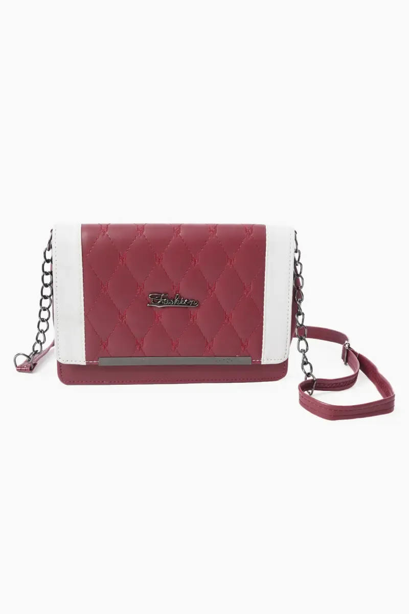 Dual Color Trendy Sling Bag for Women and Girls