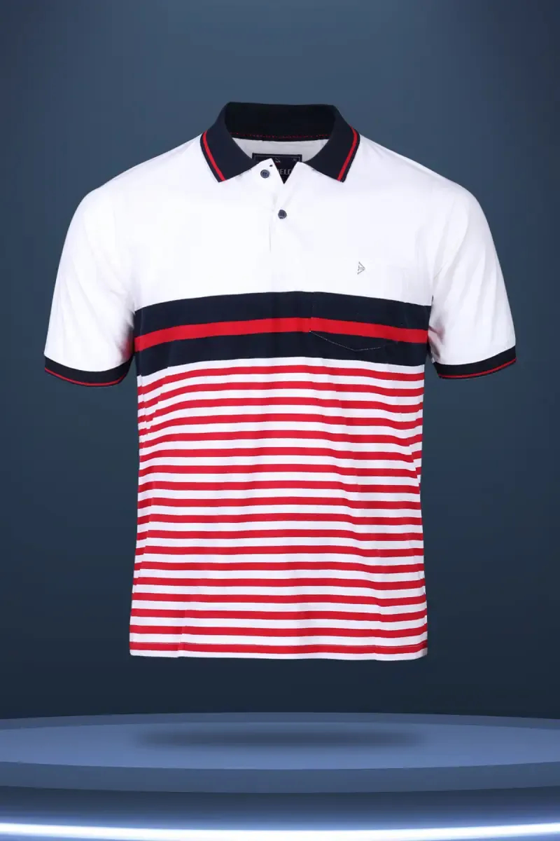 Striped Cotton T-shirt for Men