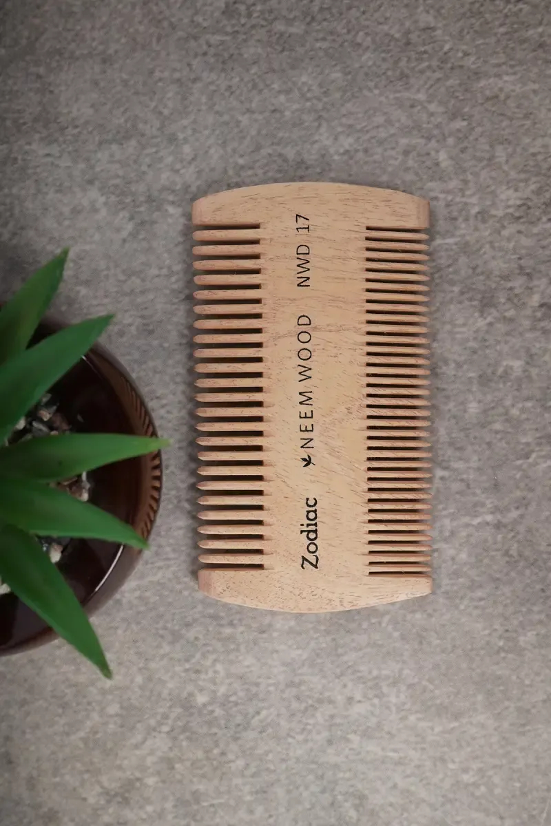 Zodiac Neem Wood Lice Comb (Brown) - Pack of 1