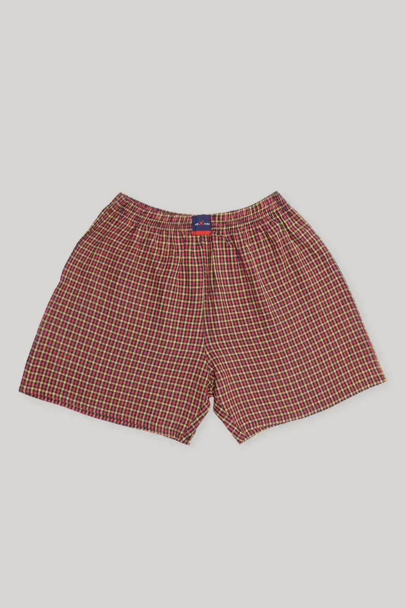 Men's Cotton Checkered Regular Fit Boxers 