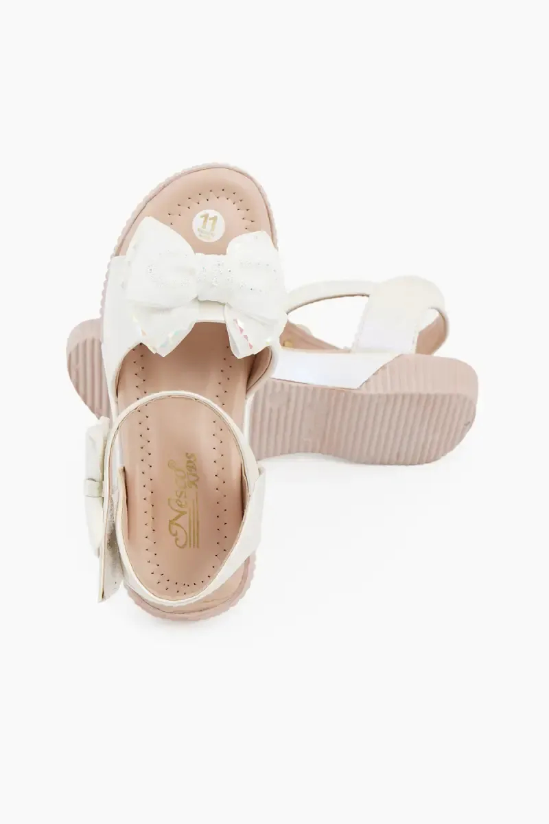 Girl's Embellished Flats velcro Closure Sandals