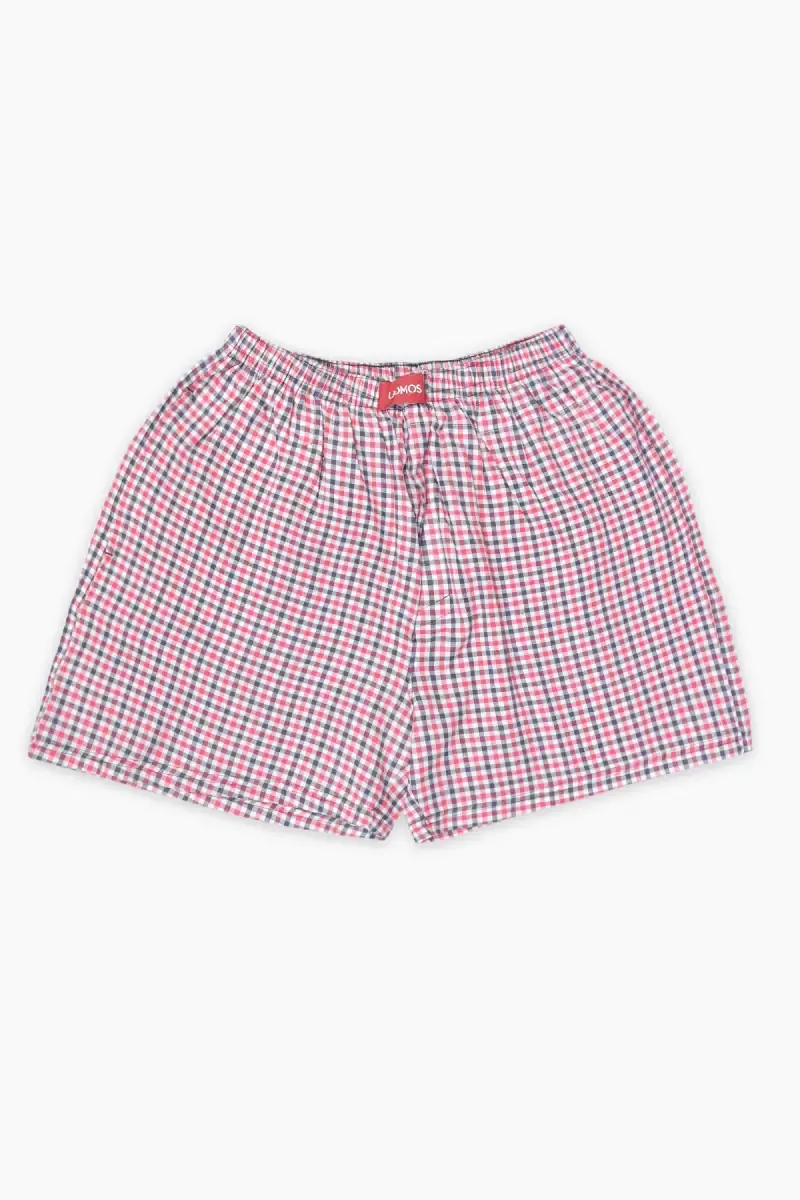 Men's Mid Rise Checkered Boxers 