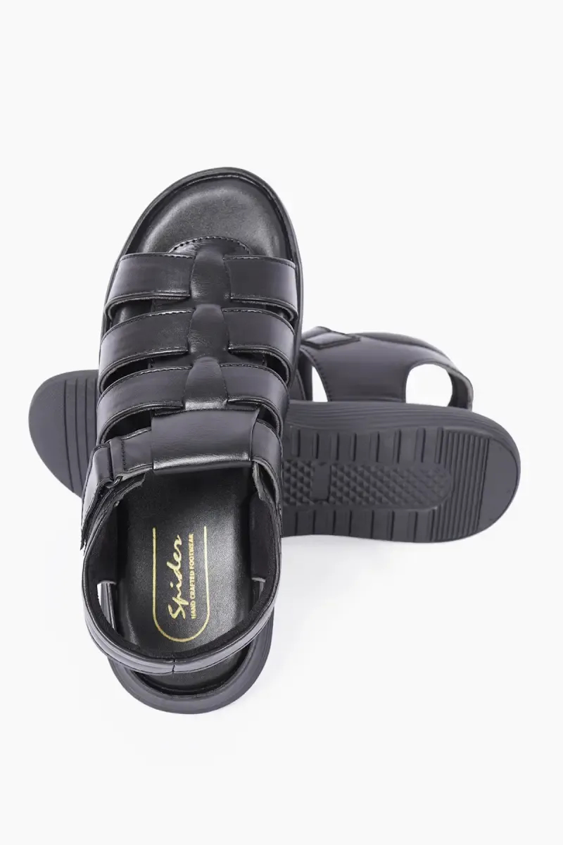 Men's Synthetic Leather Solid Sandals