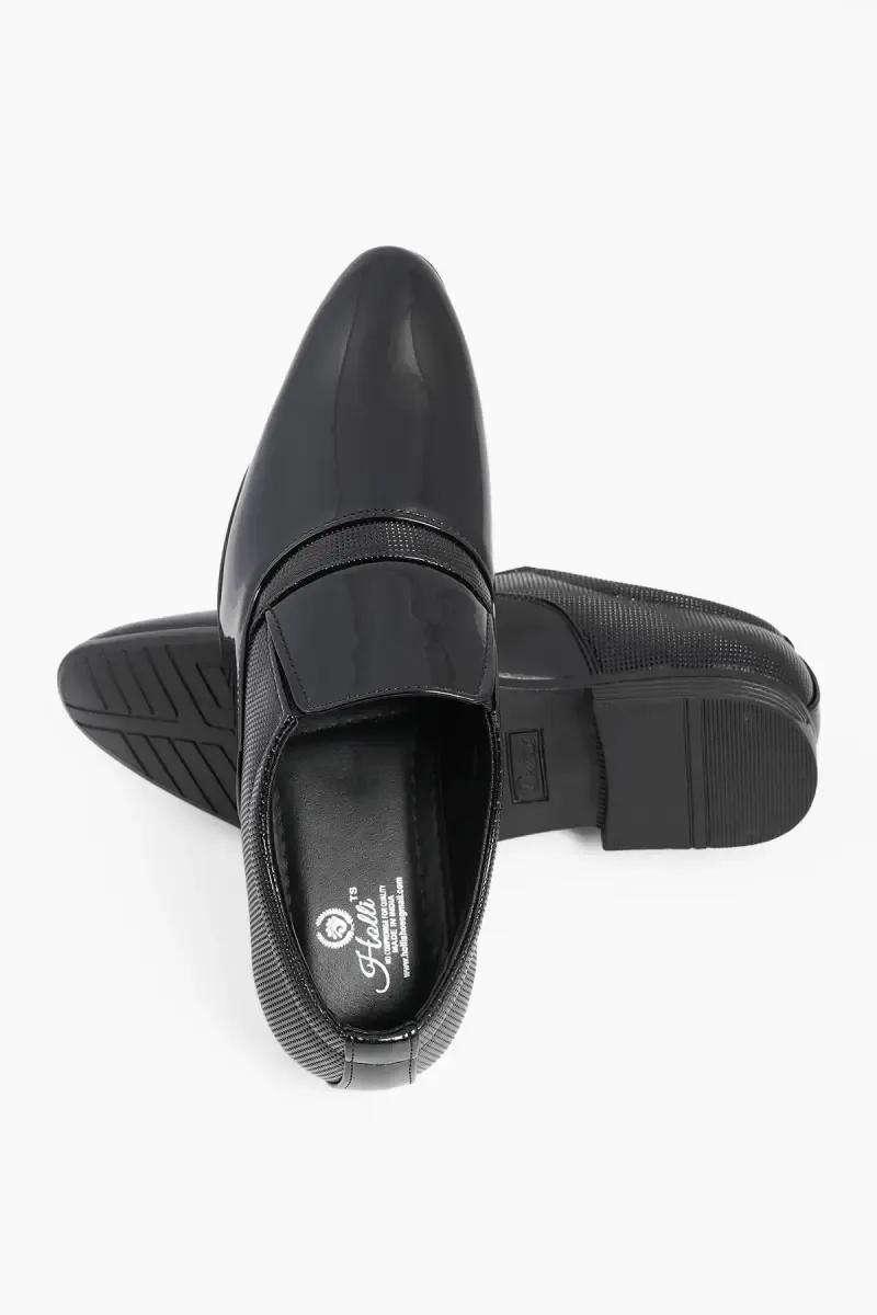 Solid Slip-On Formal Shoes for Men
