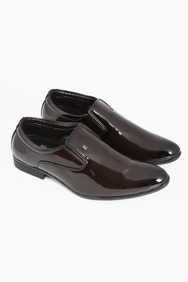 Synthetic Slip-On Formal Shoes for Men