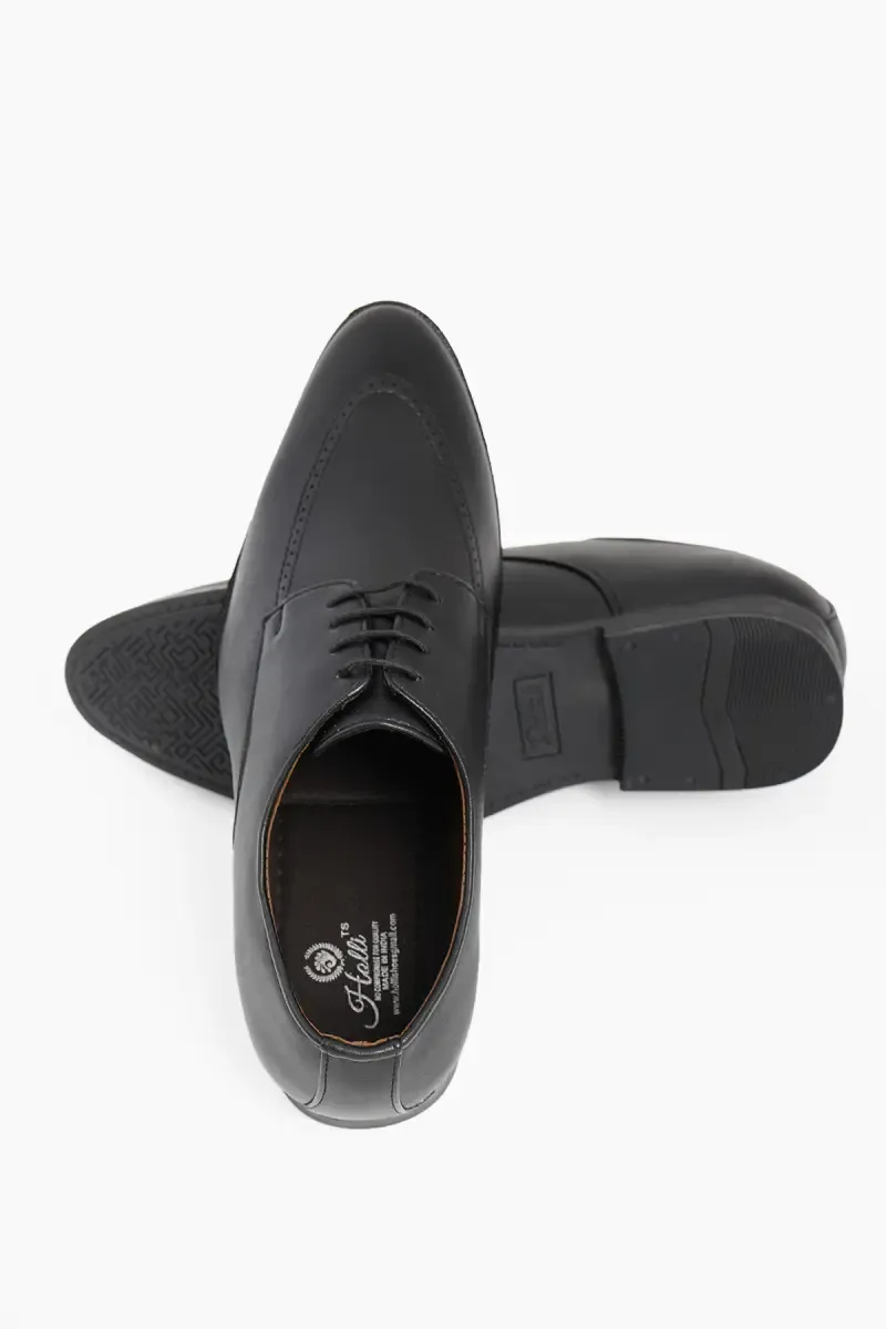 Men's Solid Derby Lace-Up Formal Shoes
