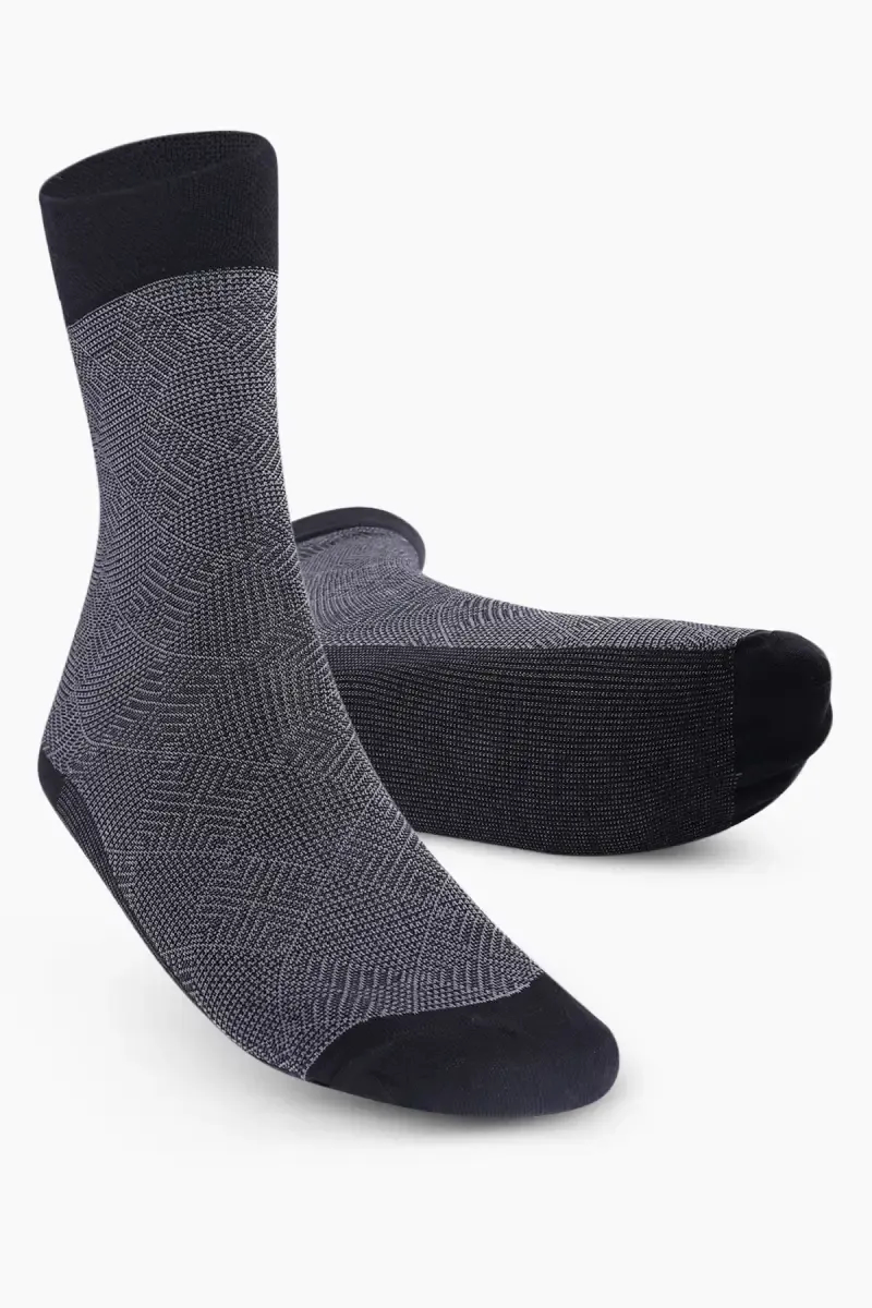 Pure Cotton Crew Length Socks for Men