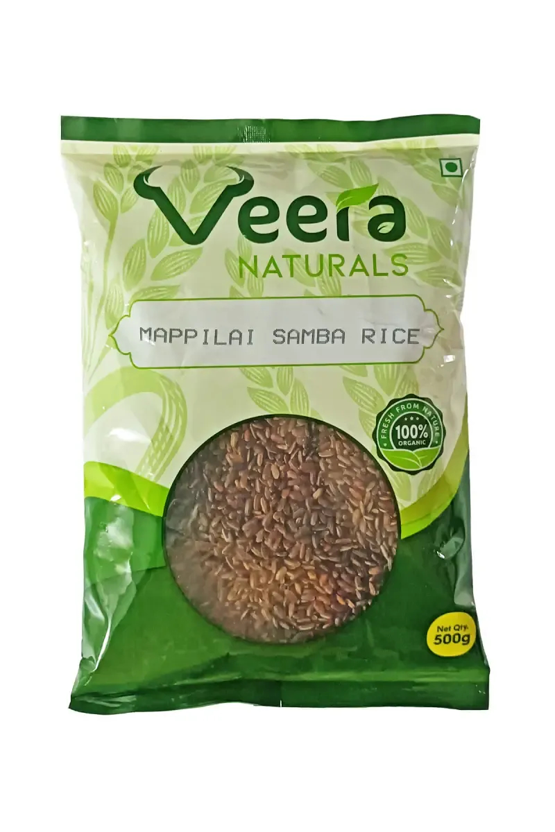 Mappillai Samba Rice, Veera Naturals - 500g