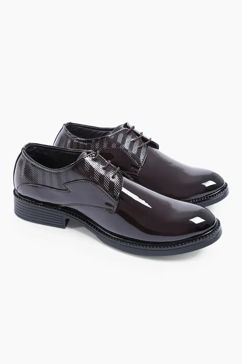 Men's Synthetic Leather Lace-Ups Formal Derby Shoes