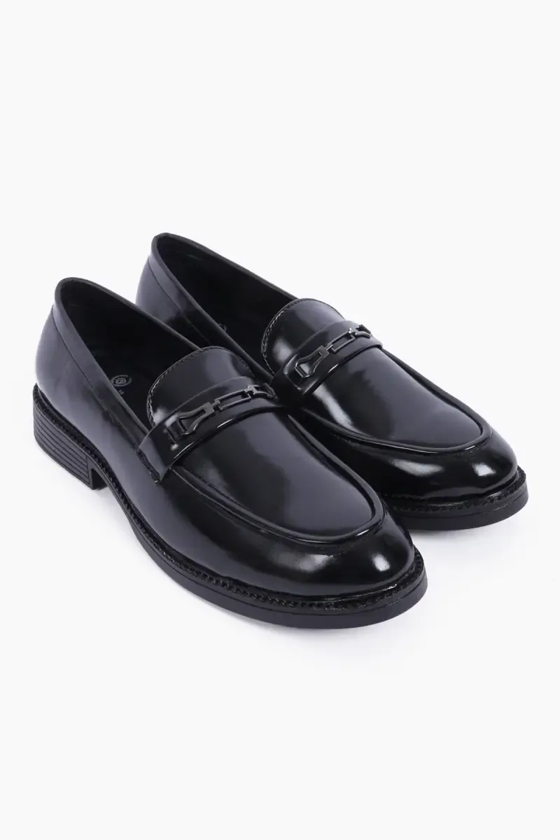 Patent Leather Formal Loafers for Men