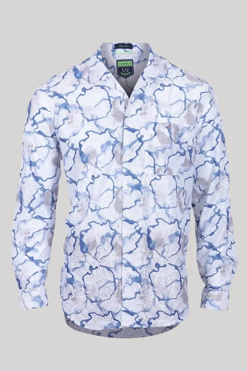 Poly Nylon Printed Casual Shirts for Men