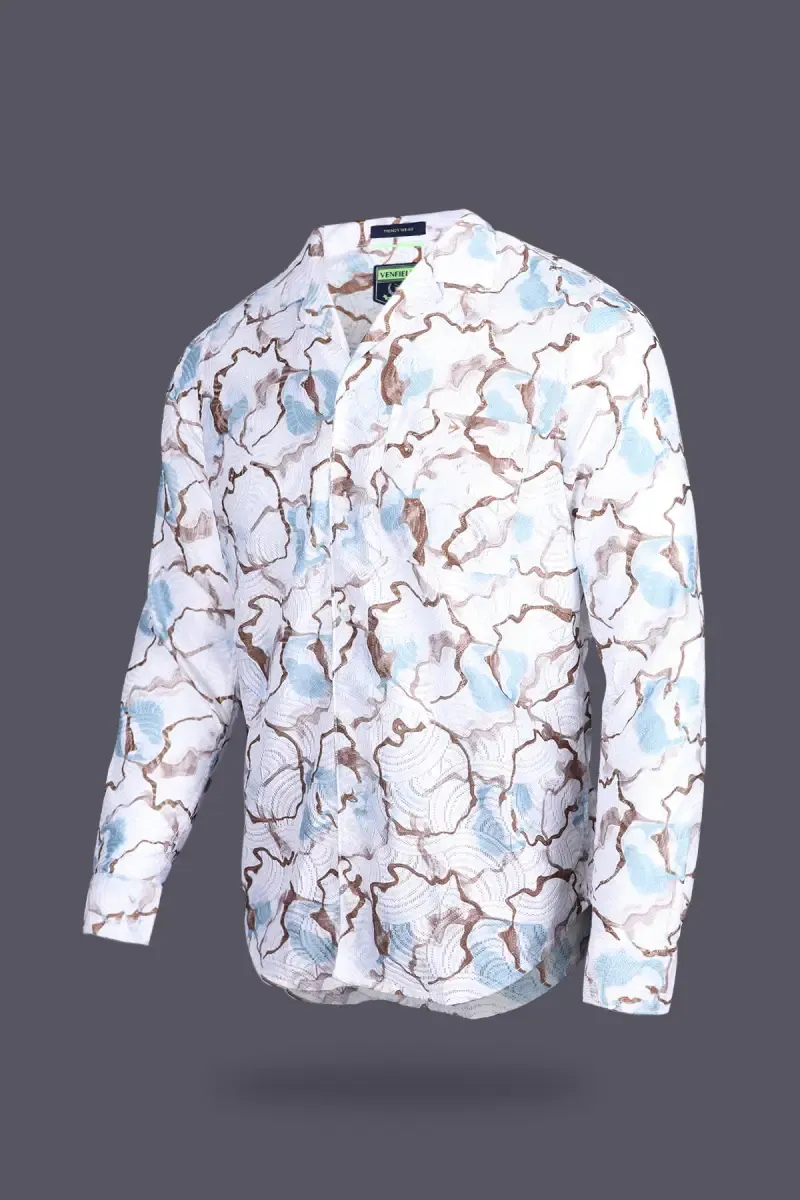 Poly Nylon Printed Casual Shirts for Men